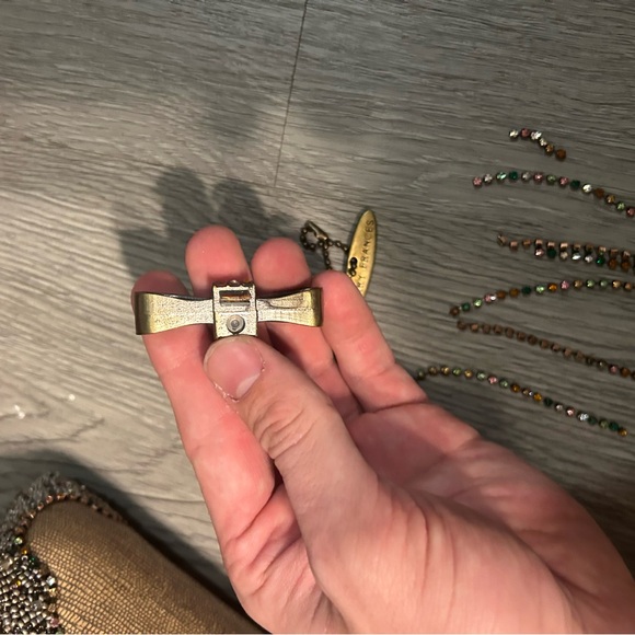 Rare Mary Frances Designer Embellished Beaded Handbag Tulip Flower Purse - Picture 15 of 15